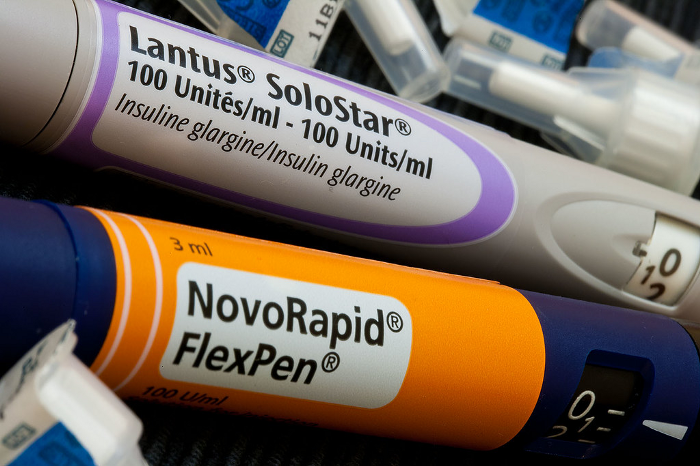 Lantus and Novorapid insulins.